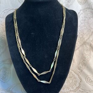 Vintage Gold Tone Chain Necklace 40 Inches